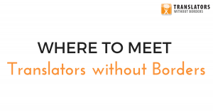 Meet TWB at these upcoming events