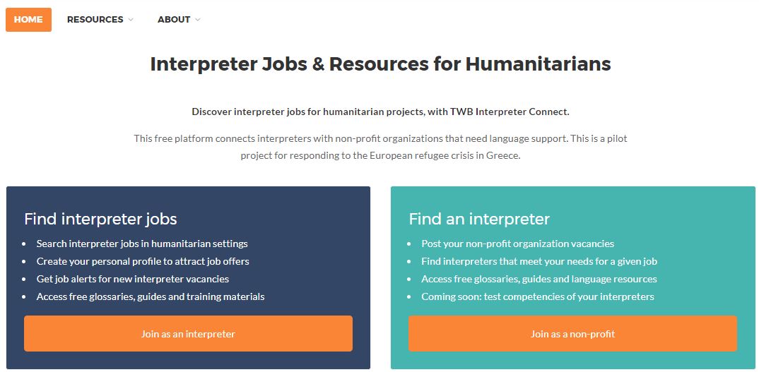 Humanitarian interpreters