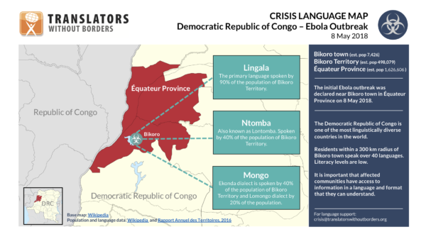 TWB Crisis Language Map - DRC Bikolo Ebola - 8 May 2018