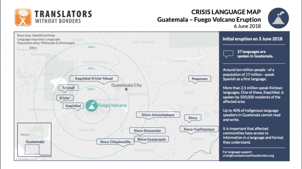 Language Data For Guatemala Translators Without Borders   CrisisLanguageMap Guatemala FuegoVolcano EN 1024x573 