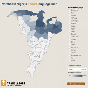 language map northeast nigeria
