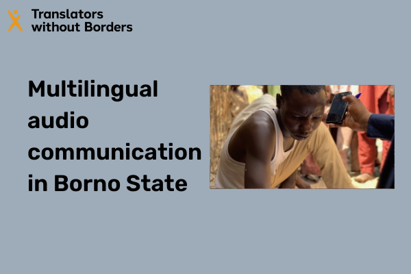 Are they listening? The challenges and opportunities of multilingual audio communication in Borno State