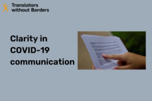 Clarity is the overlooked opportunity in the rush to produce COVID-19 information
