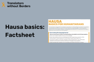 Hausa Basics for Humanitarians