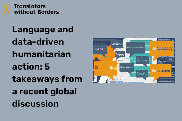Language and data-driven humanitarian action: 5 takeaways from a recent global discussion