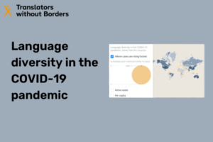 Language diversity in the COVID-19 pandemic
