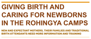 Rohingya women's experiences and perspectives of birth and caring for newborns