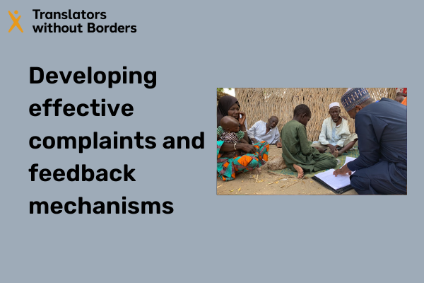 In the loop developing effective complaints and feedback mechanisms