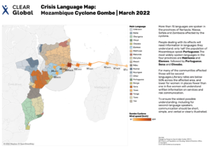 Mozambique Cyclone Gombe Crisis Language Map March 2022
